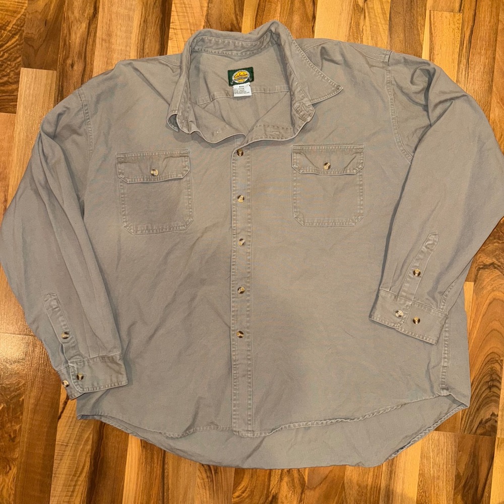 Cabela's Mens XXXL‎ Button Down Shirt Long Sleeve Outdoor Workwear casual camp